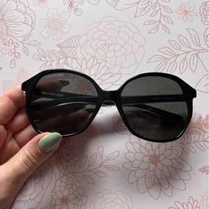 58mm Round Balenciaga Sunglasses